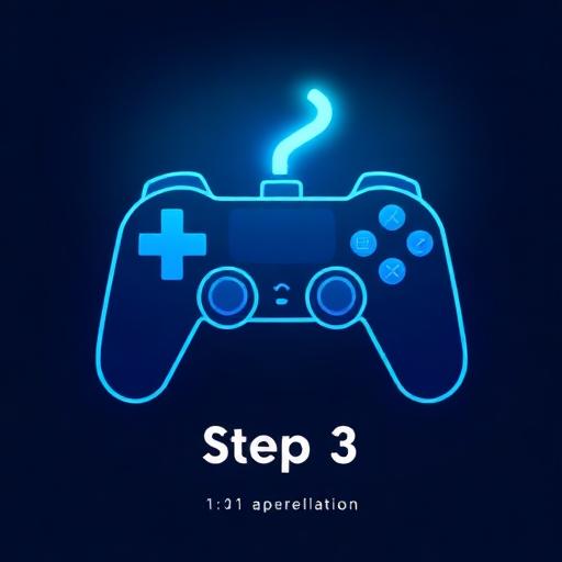 Material Design icon symbolizing gameplay. Can use game icon, controller, or gaming elements. Cold blue-cyan tones. Sizes: 100x100px.